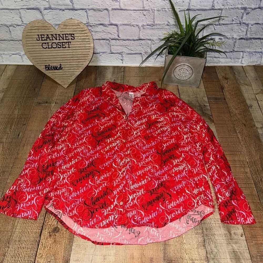 Victorias Secret Flannel Pajama Top Only Size xL
Pre owned good condition